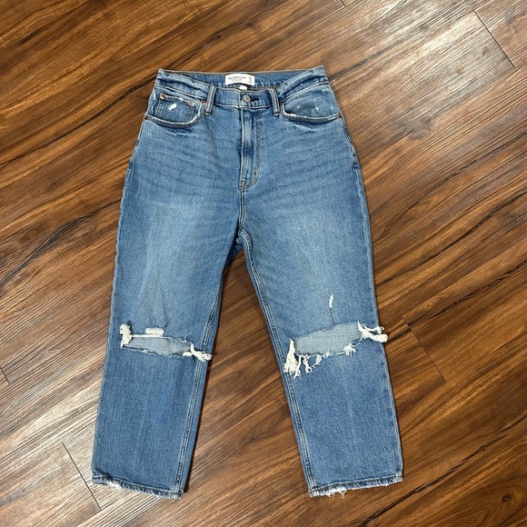 Abercrombie & Fitch Denim - Abercrombie & Fitch Light Blue Ankle Straight Jeans